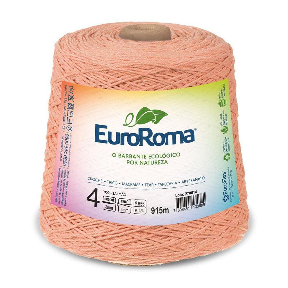 Barbante Euroroma 600G - 4/4 750- Laranja