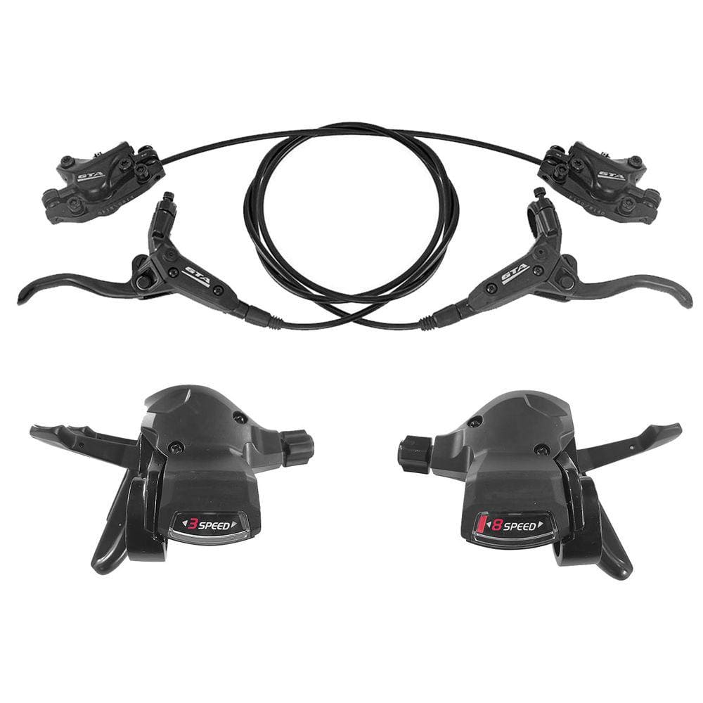 Kit Upgrade Bicicleta 24V Freio a Disco e Trocadores