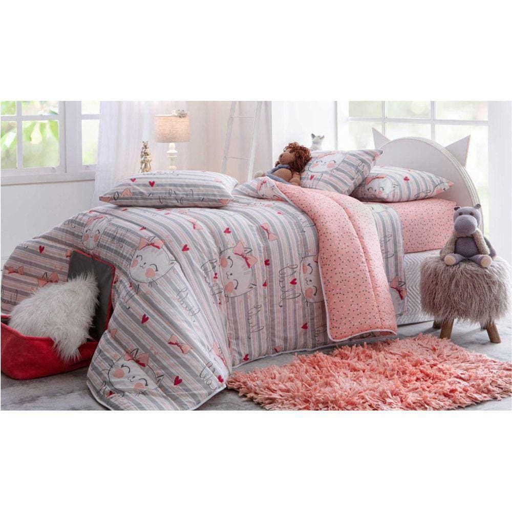 Jogo De Lençol Solteiro Infantil 140 Fios Cama Box Sultan