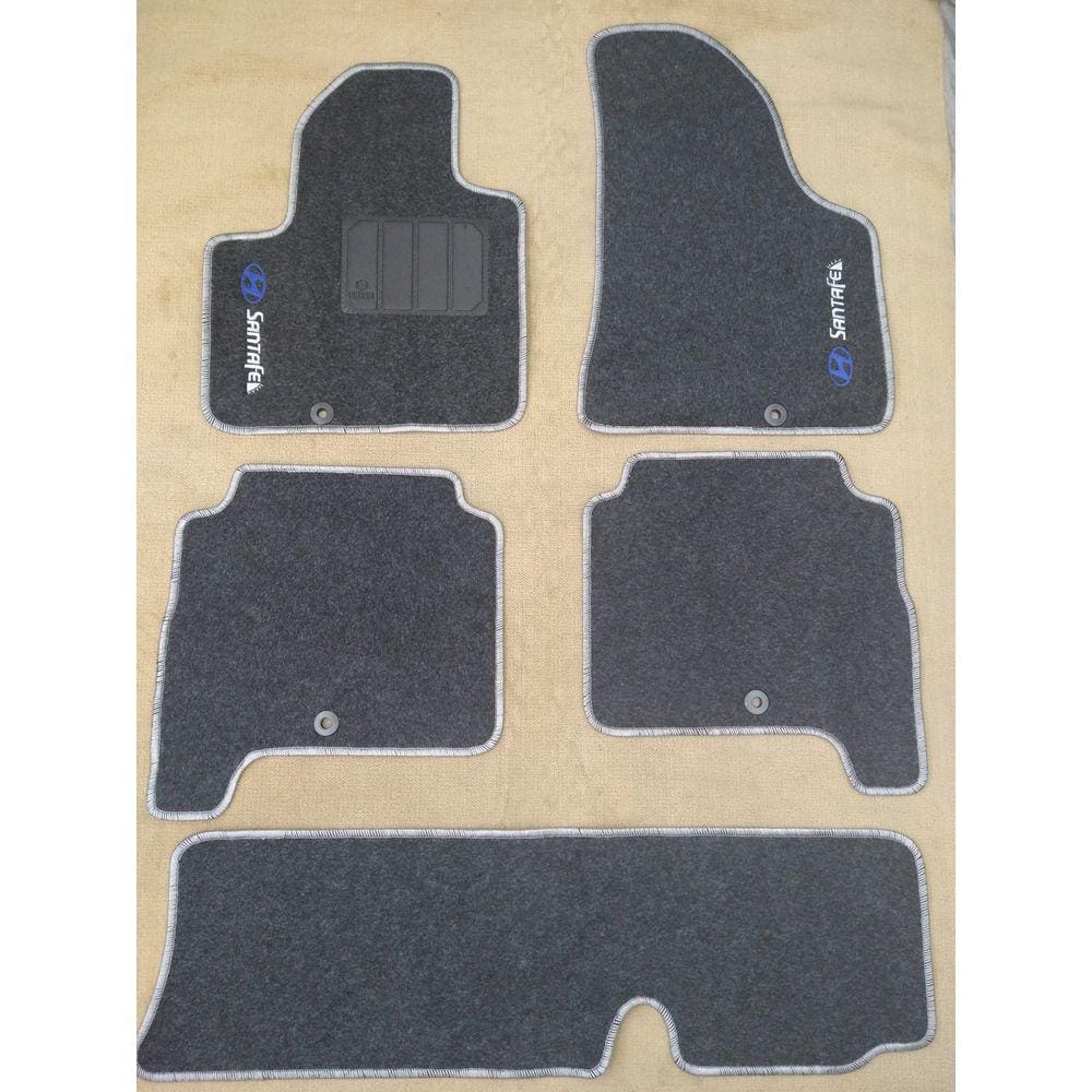 Tapete Carpete 5Mm Hyundai Santa Fé 7 Lugares 2012 2013