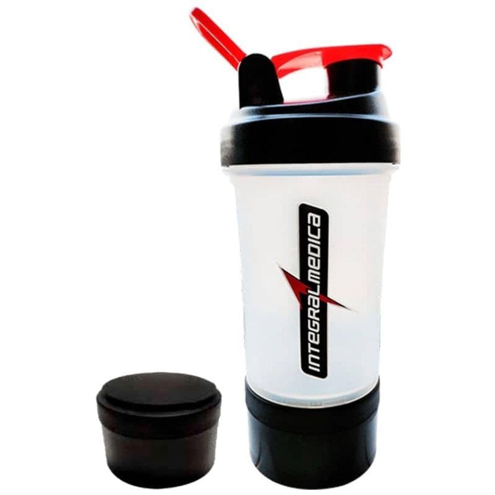 Coqueteleira Shaker (600ml) 3 Doses 2 em 1 Integralmedica