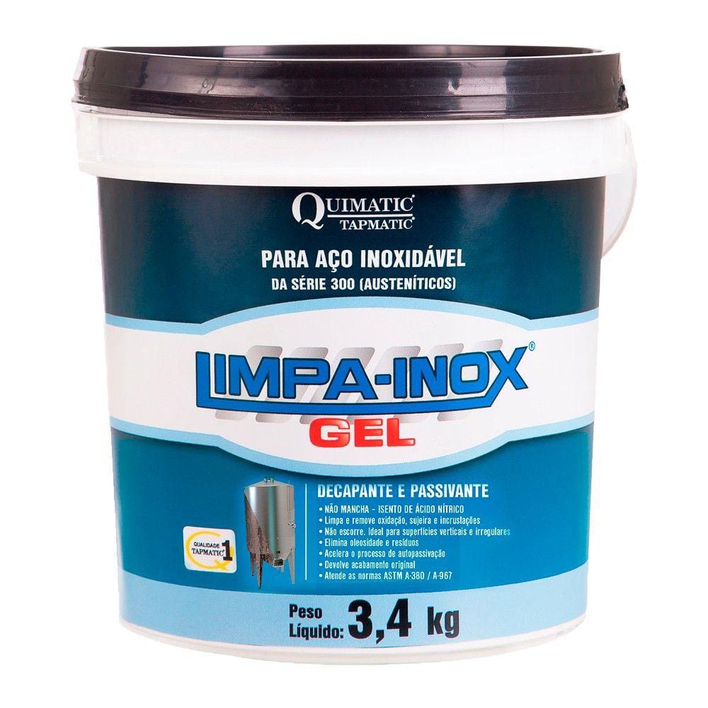 Limpa Inox Gel 3,4Kg