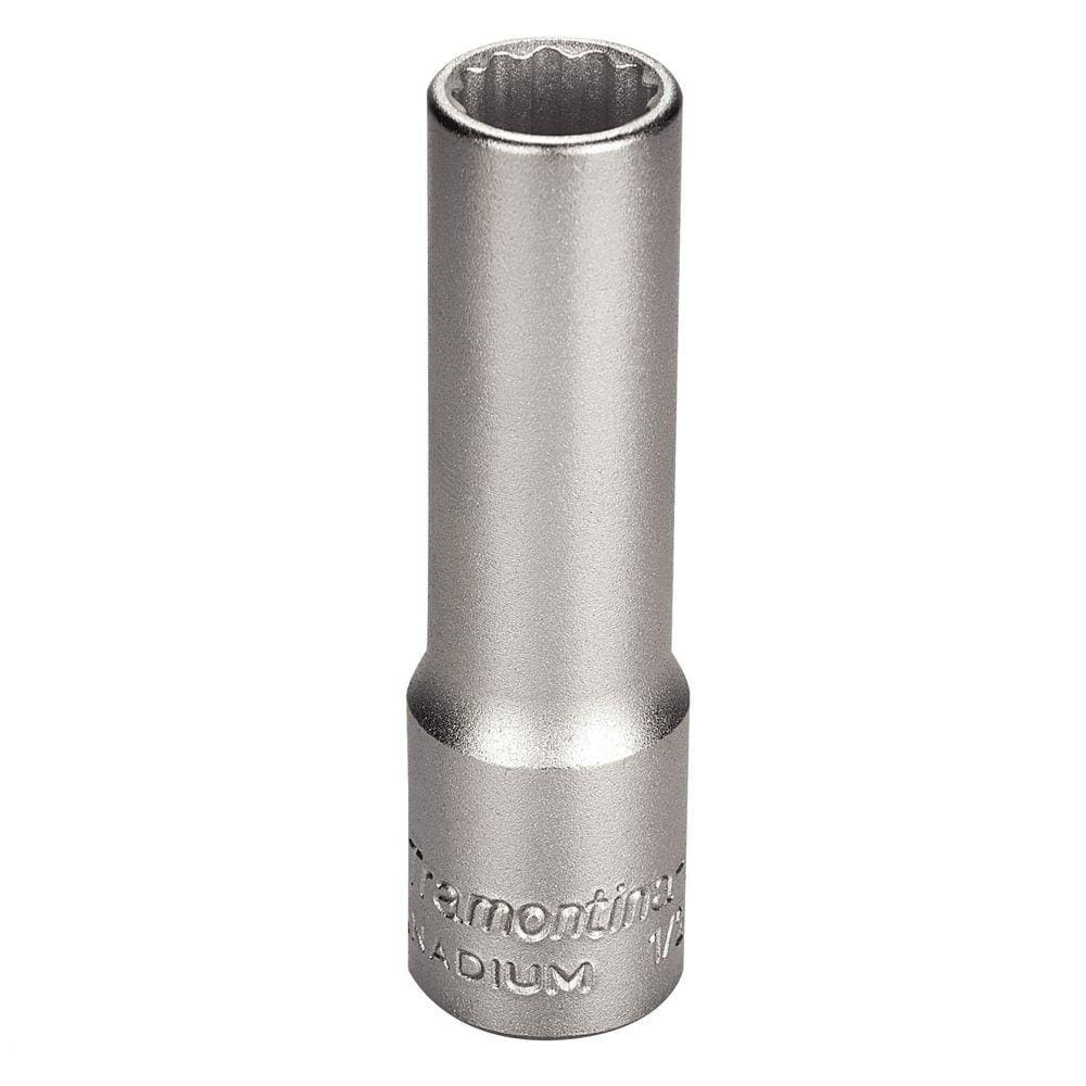 Soquete Estriado Longo em Aço Cromo Vanádio 12 mm - Encaixe 1/2” Tramontina PRO Tramontina