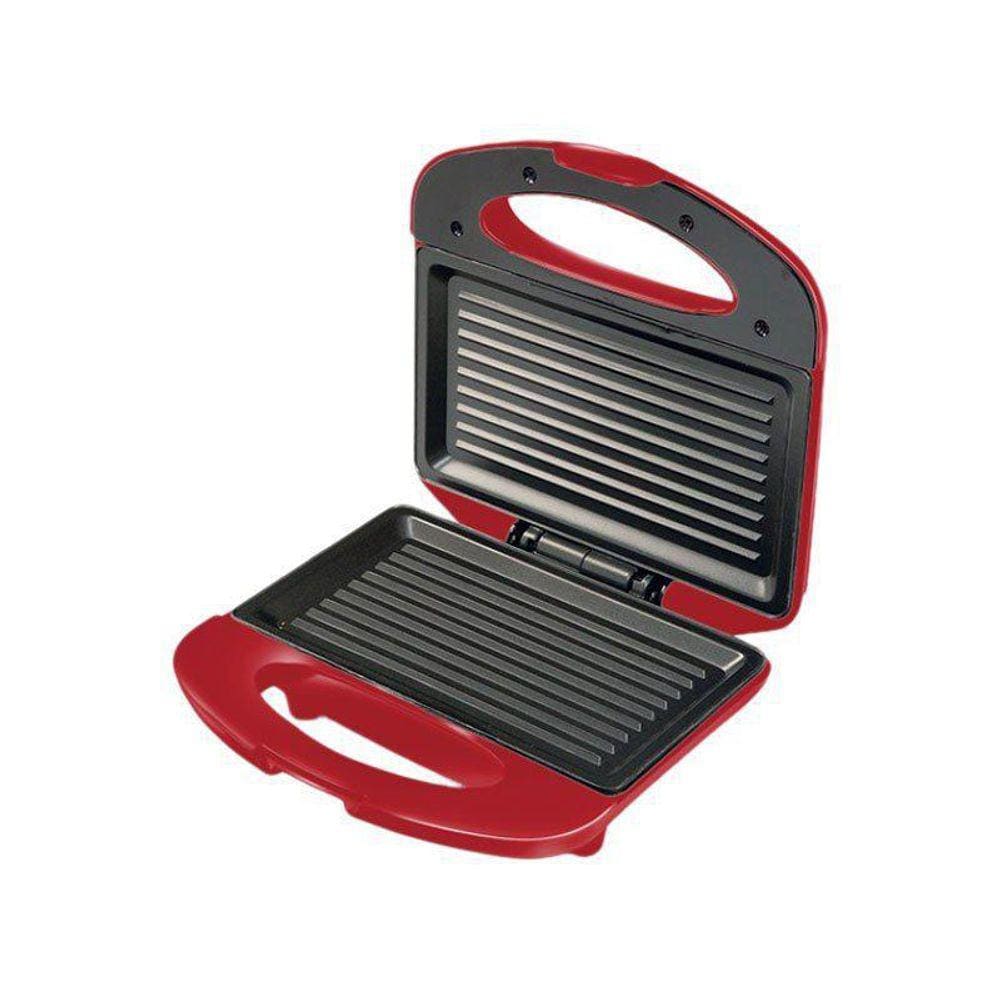 Grill Sanduicheira Mondial Inox Premium S-19 Vermelha 127V