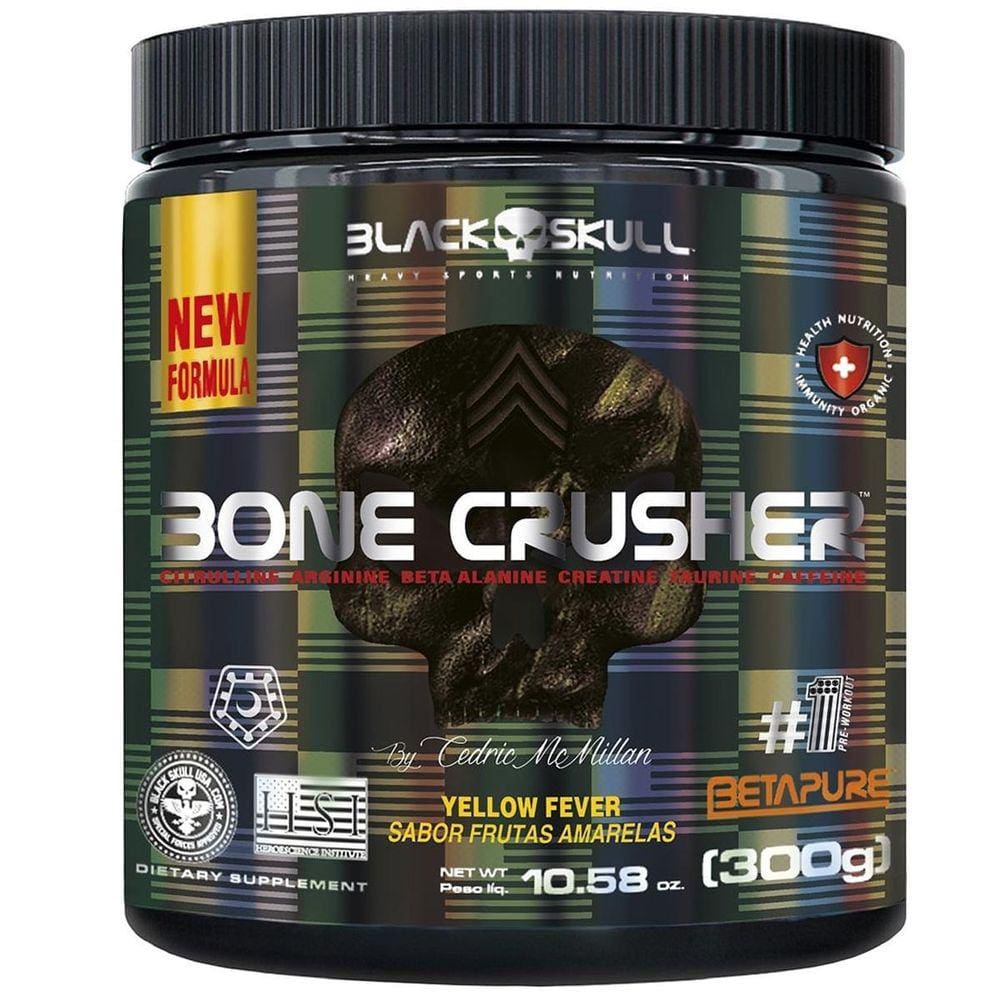 Black Skull Bone Crusher 300G - Frutas Amarelas