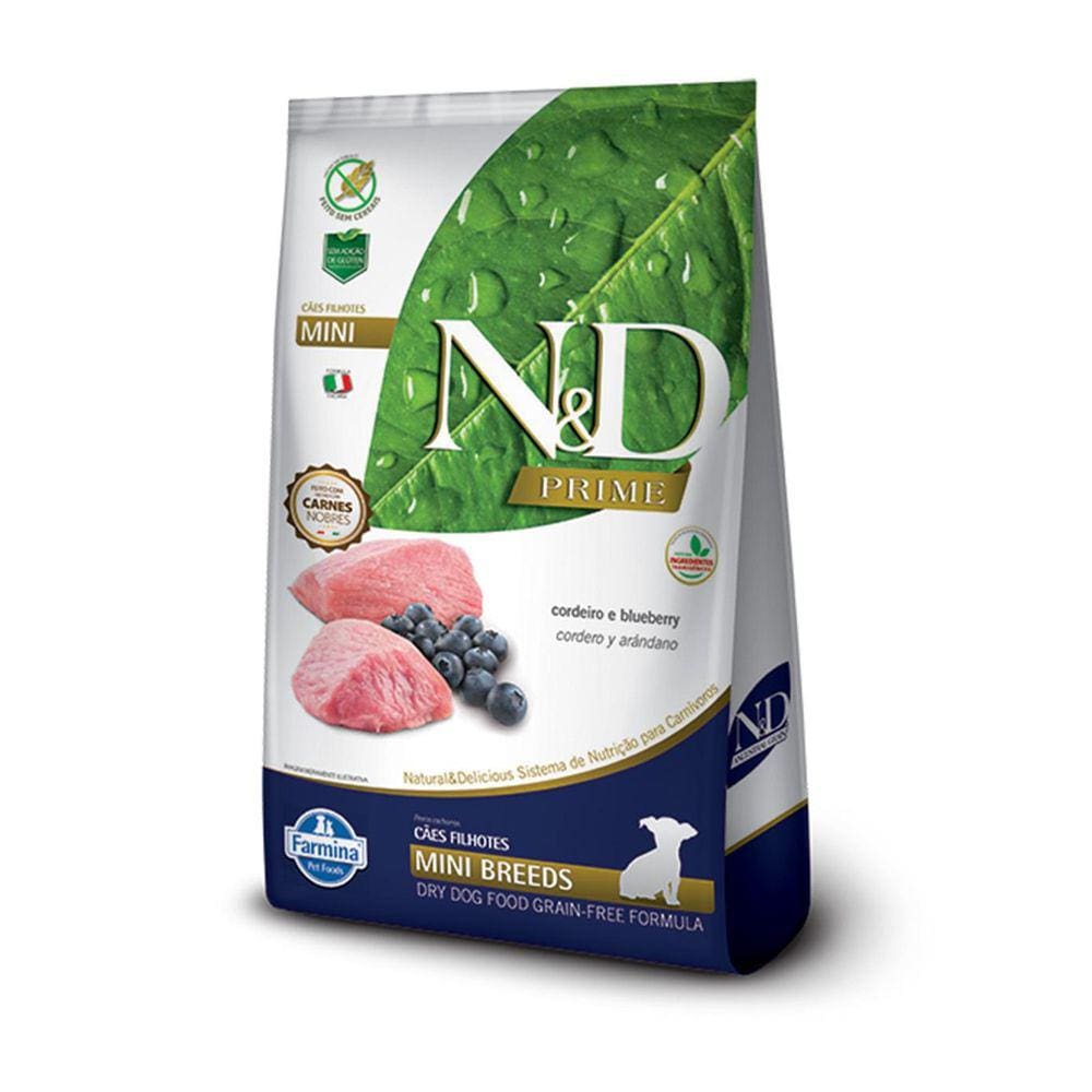 Ração N&D Prime Cordeiro Cães Filhotes Raças P 10.1Kg