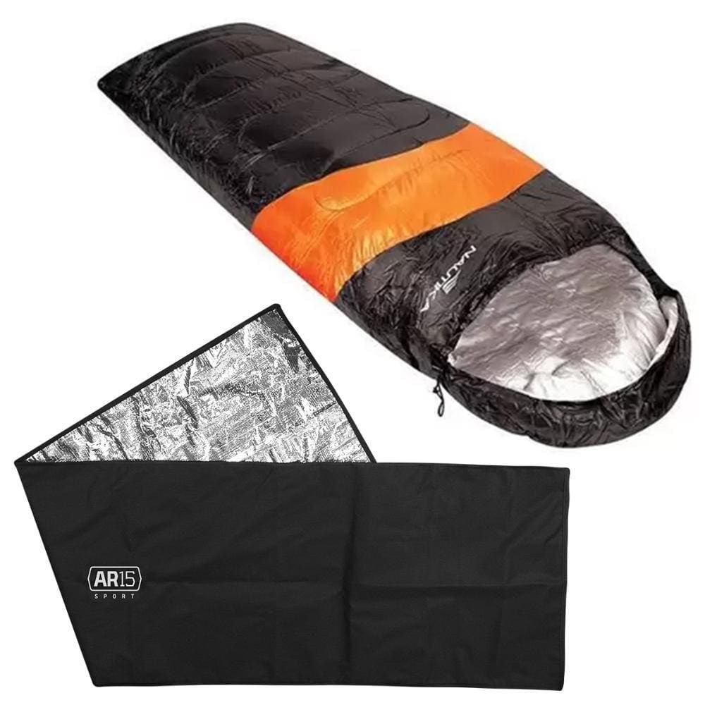 Saco de Dormir Nautika Viper Individual com Isolante Térmico AR15 Sport