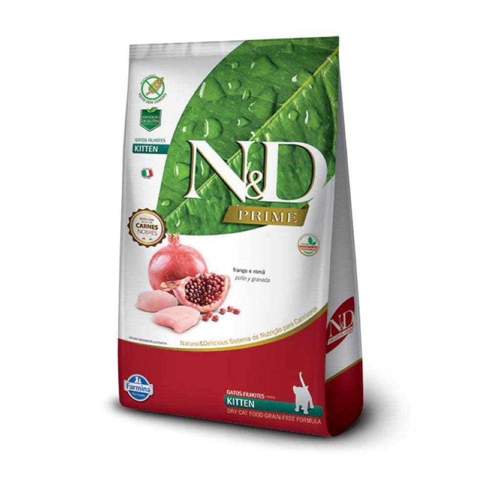 Ração N&D Prime Frango Para Gatos Filhotes 7,5Kg