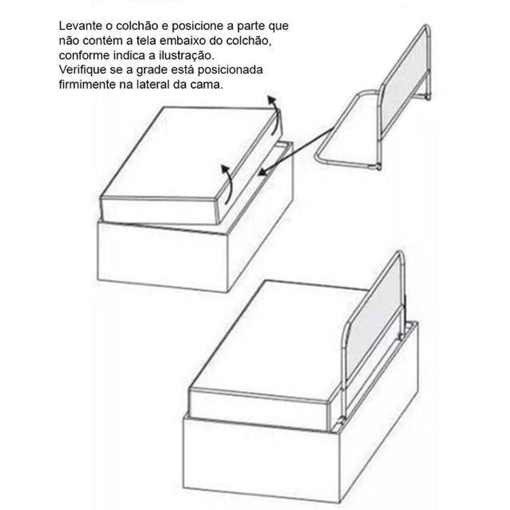 Grade de Proteção para Cama Protege Bebês