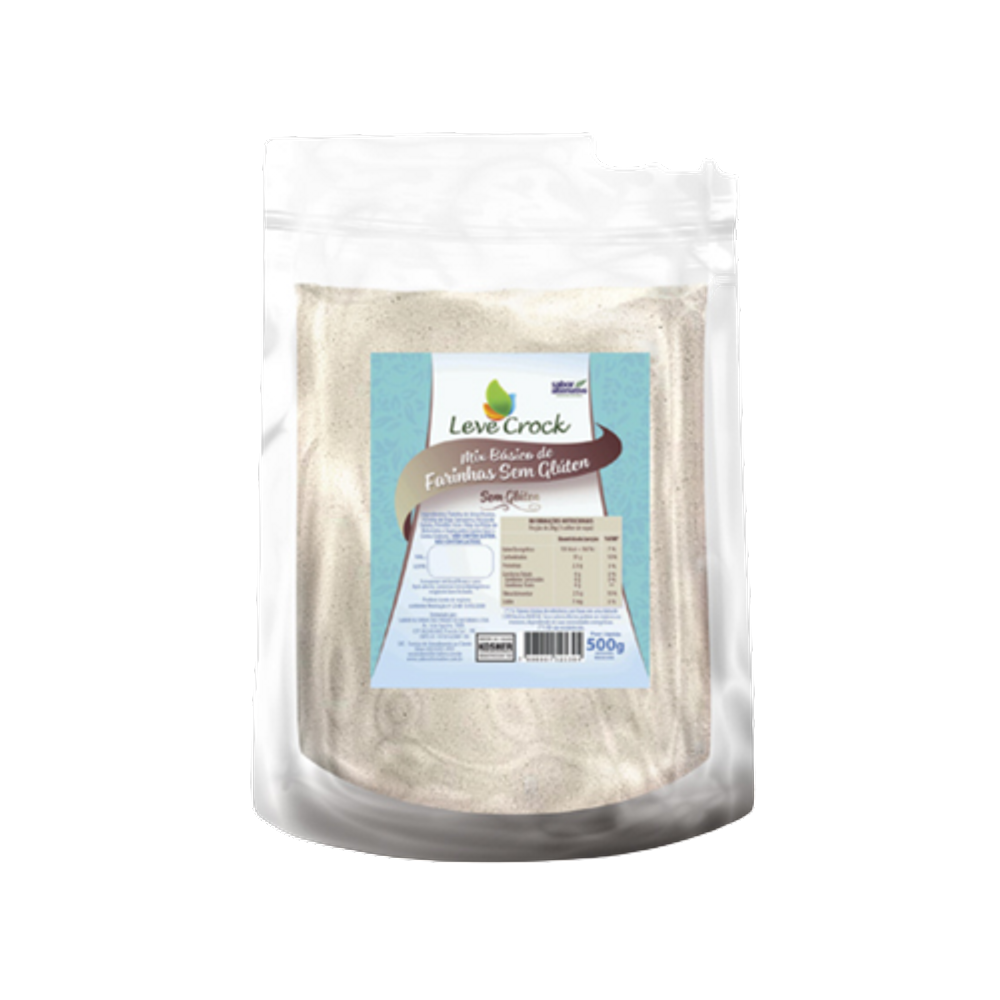 Kit 2X: Mix Básico de Farinhas Sem Glúten Leve Crock 500g