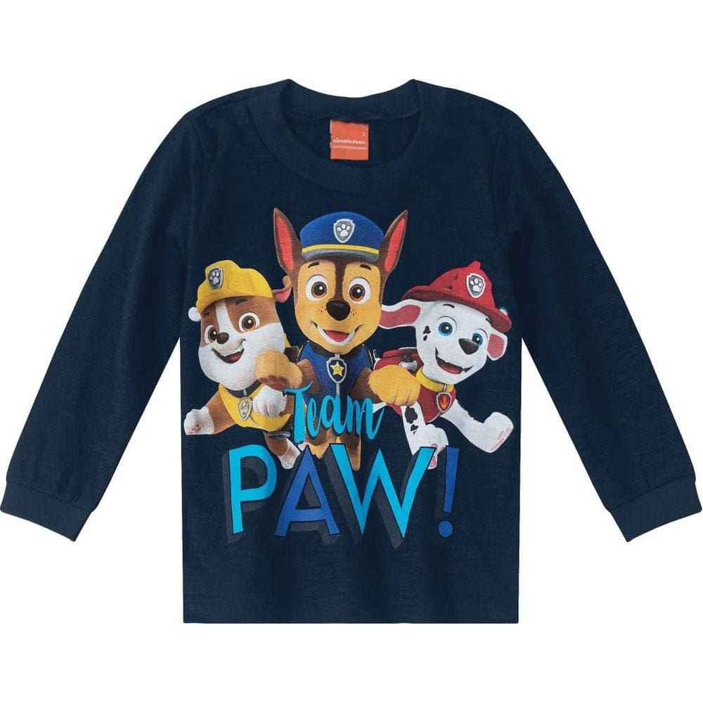 Camiseta da Patrulha Canina - Azul Marinho - Malwee