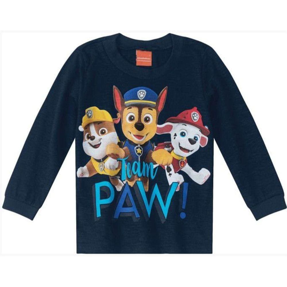 Camiseta da Patrulha Canina - Azul Marinho - Malwee