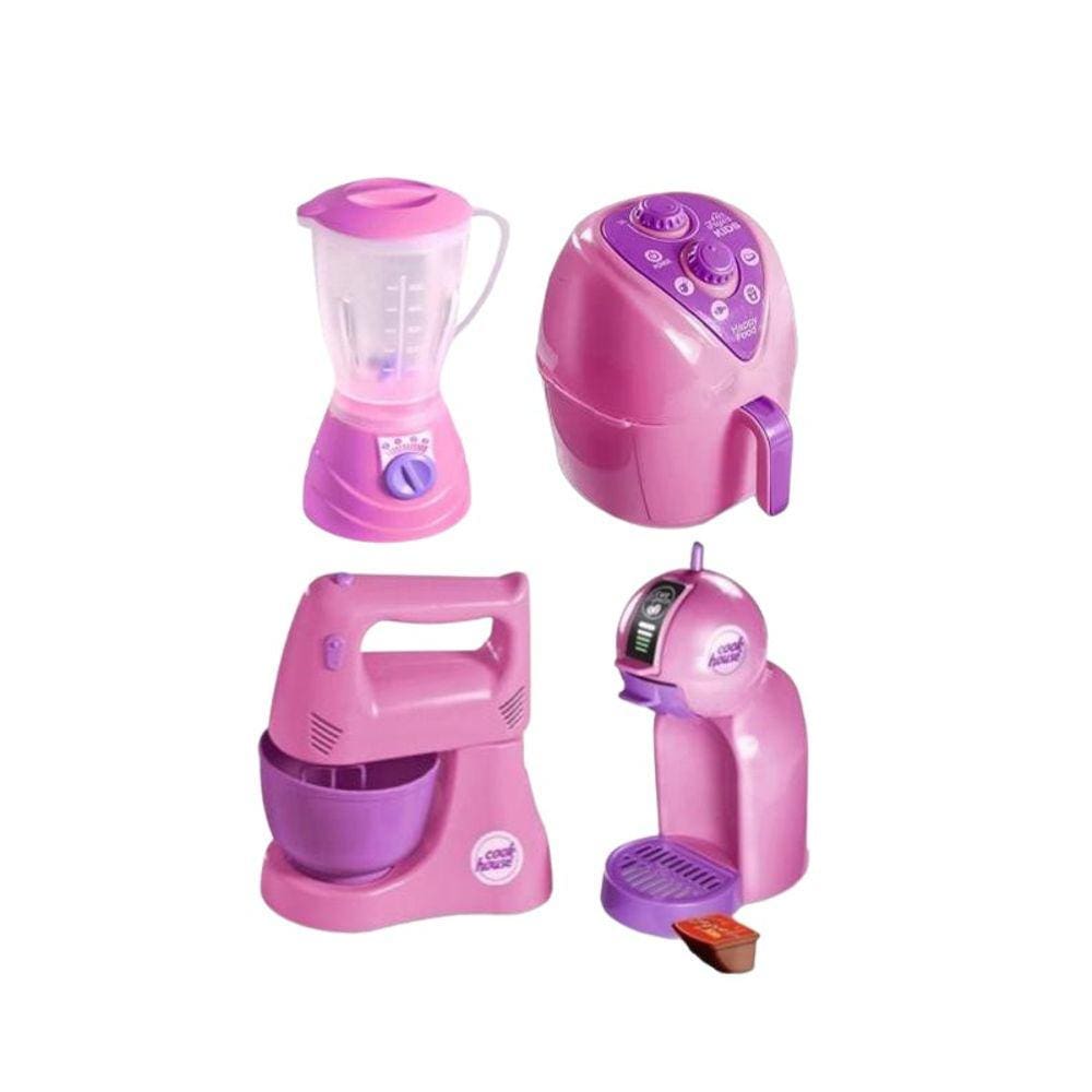 Brinquedo Menina Airfryer Batedeira Cafeteira Liquidificador