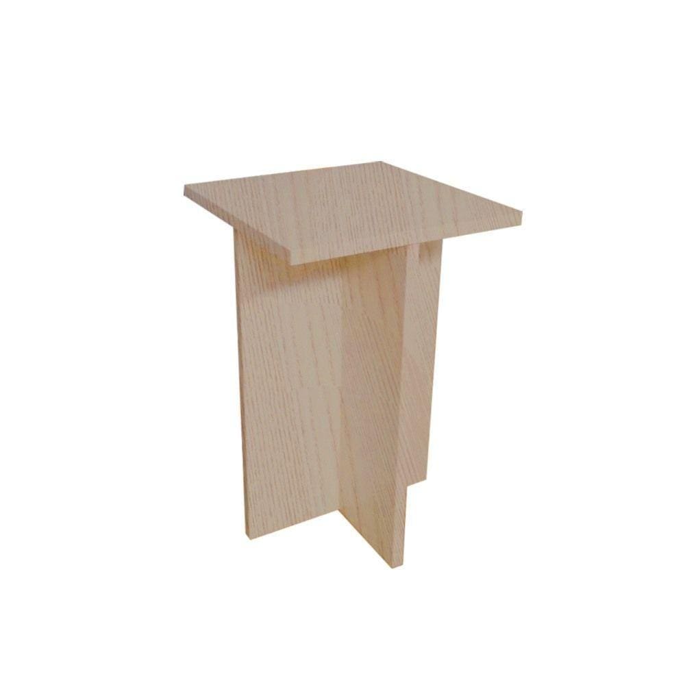 Banco Tampo Quadrado 45 Cm Trovarelli Madeirado