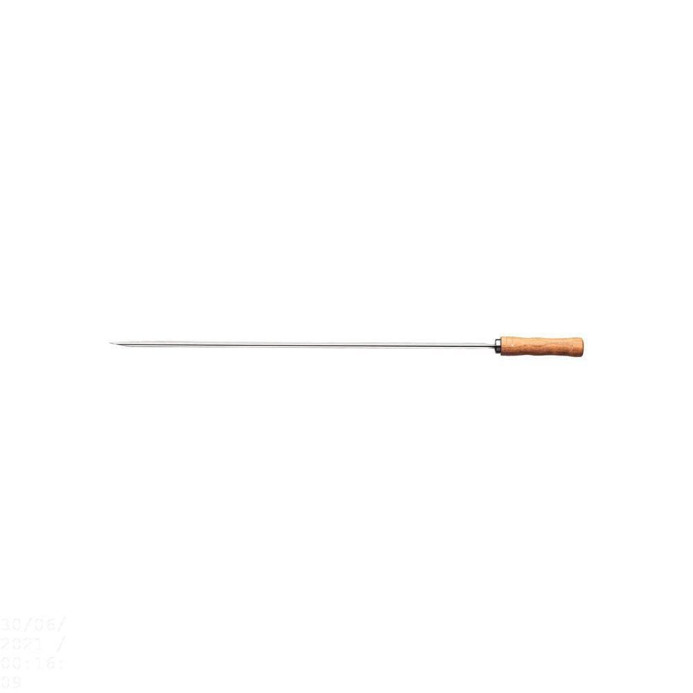 Espeto para Churrasco Tramontina com Lâmina em Aço Inox e Cabo de Madeira 65 cm Tramontina