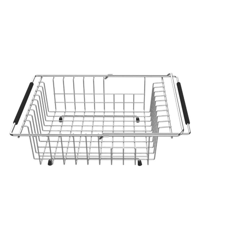 Cesta Aço Inox Retangular Regulavel