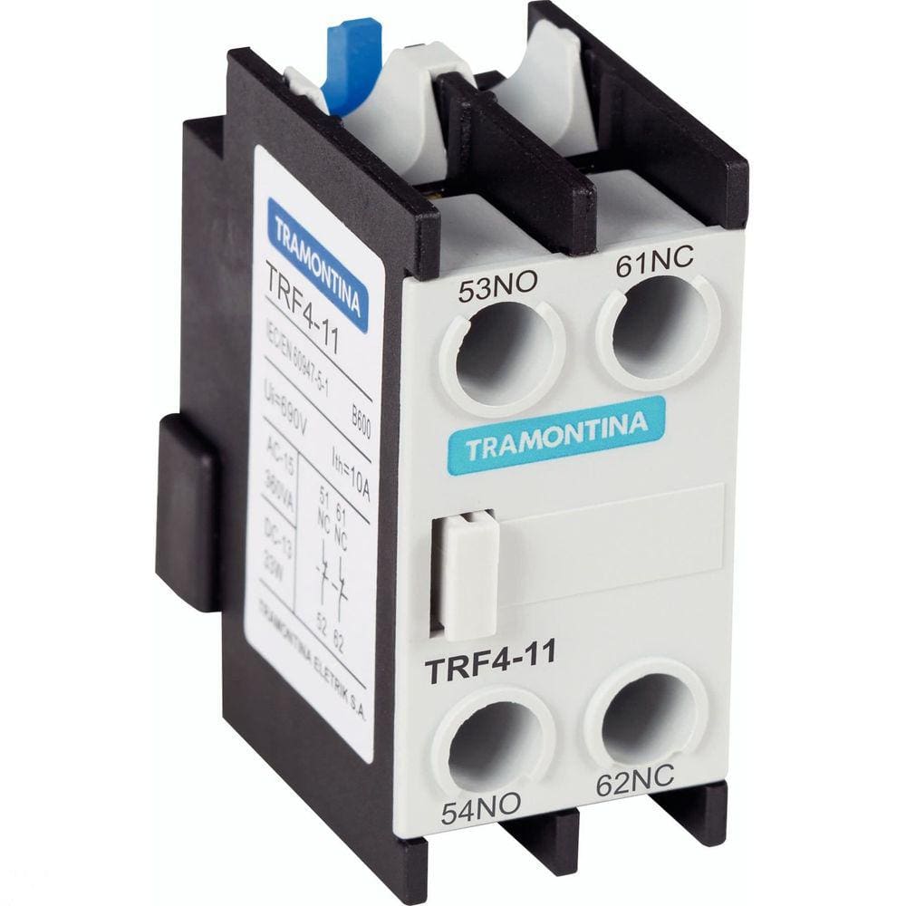 Contato Auxiliar Frontal para Contator Tramontina TRF4-11 1NF+1NA Tramontina