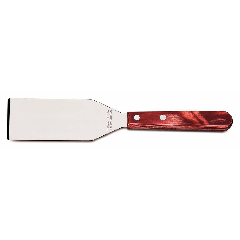 Espátula raspador 5” Tramontina em Aço Inox e Cabo Madeira Polywood Tramontina