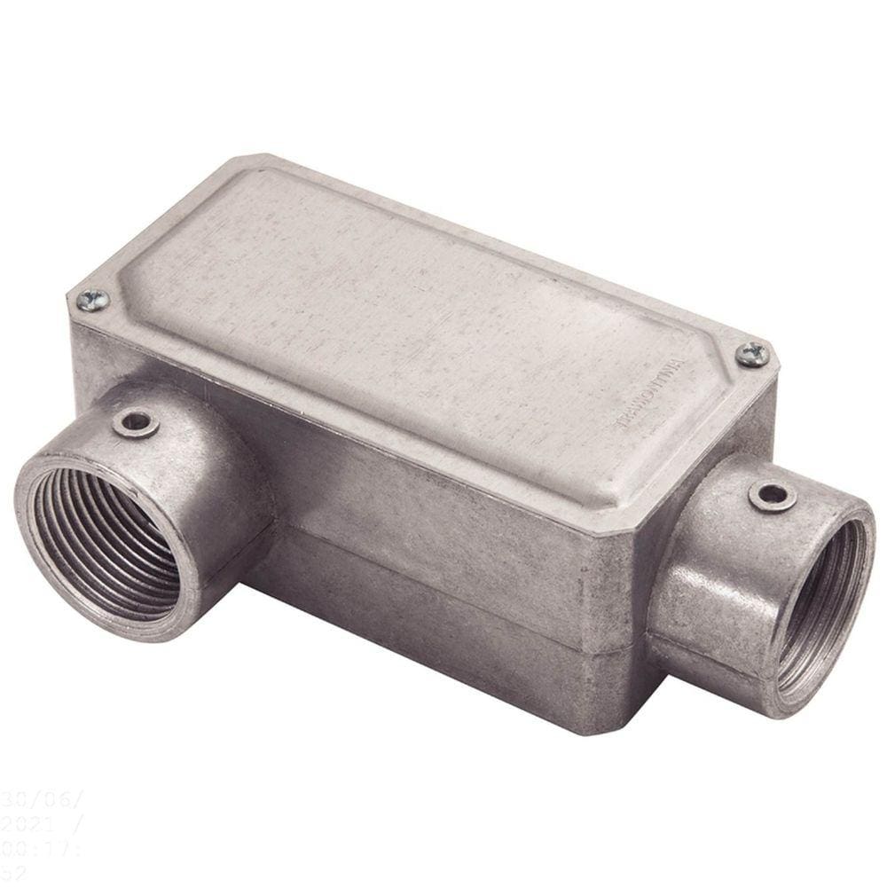 Condulete fixo 1” tipo ”LR” - com tampa / rosca BSP / sem pintura Tramontina