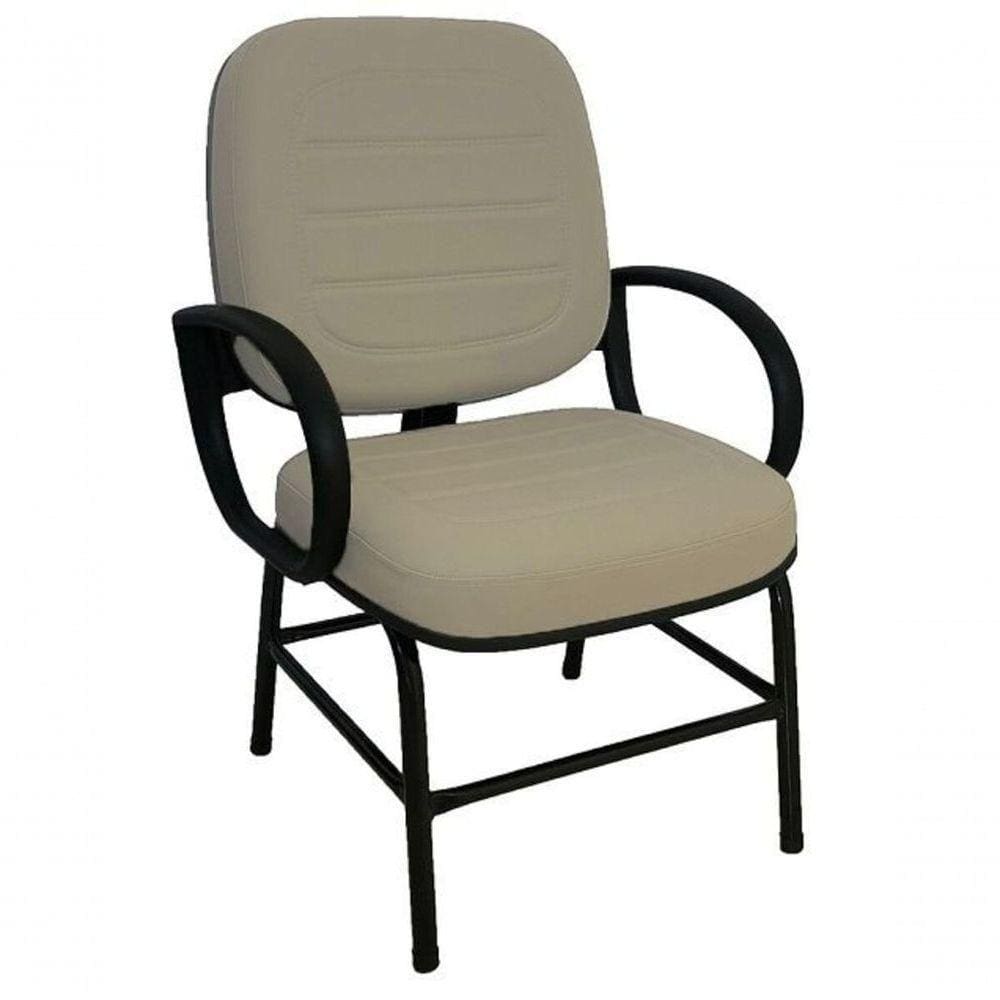 Cadeira Para Obesos Até 140 Kg Linha Plus Size Cinza