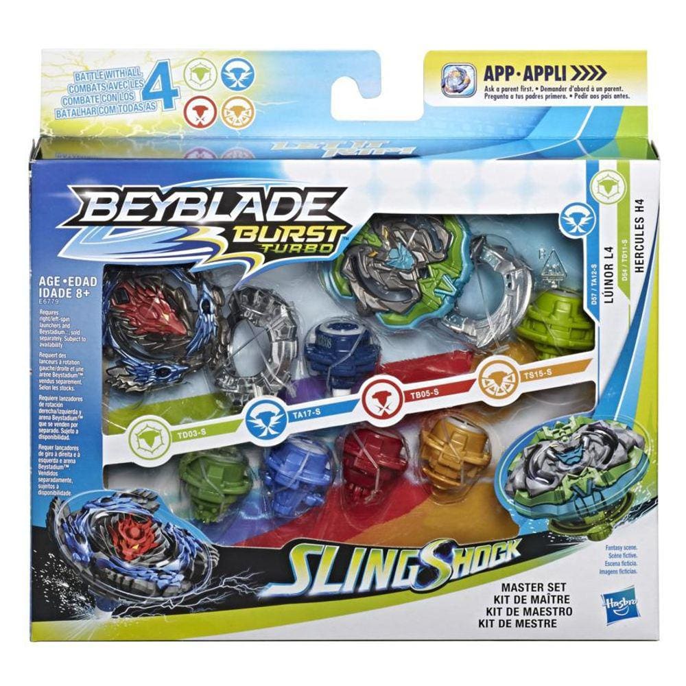 Beyblade Lançador De Ataque Preciso Slingshock Hasbro E3630