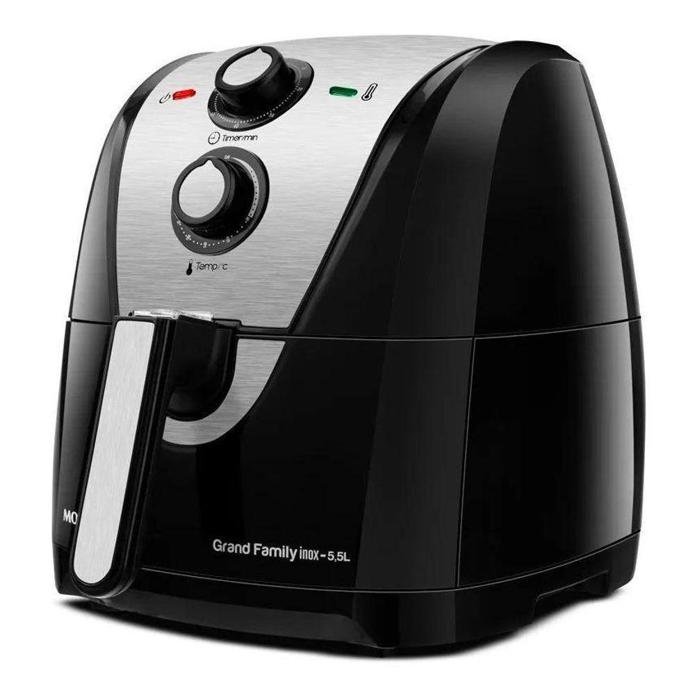 Fritadeira eletrica sem oleo air fryer mondial af 55i grand family inox