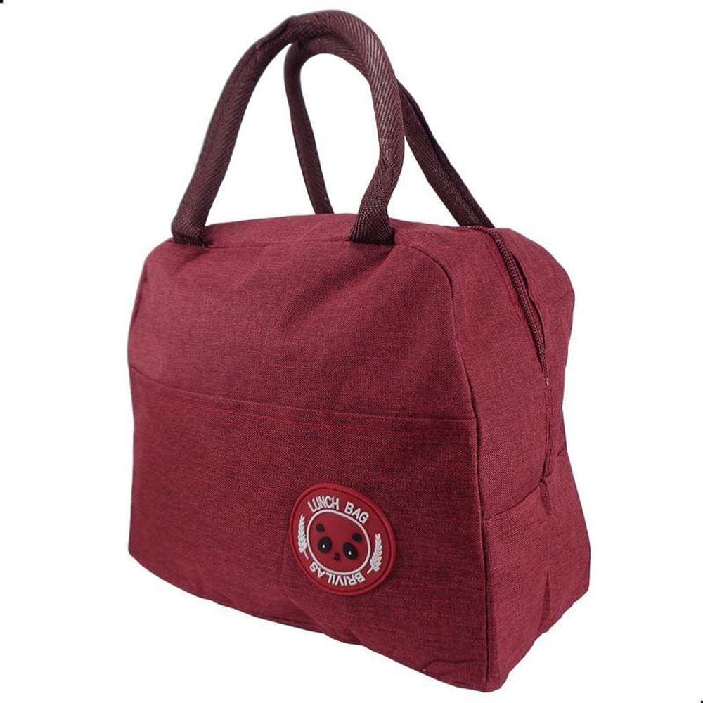 Bolsa Térmica Fitness Marmita Viagem Necessaire Vermelho