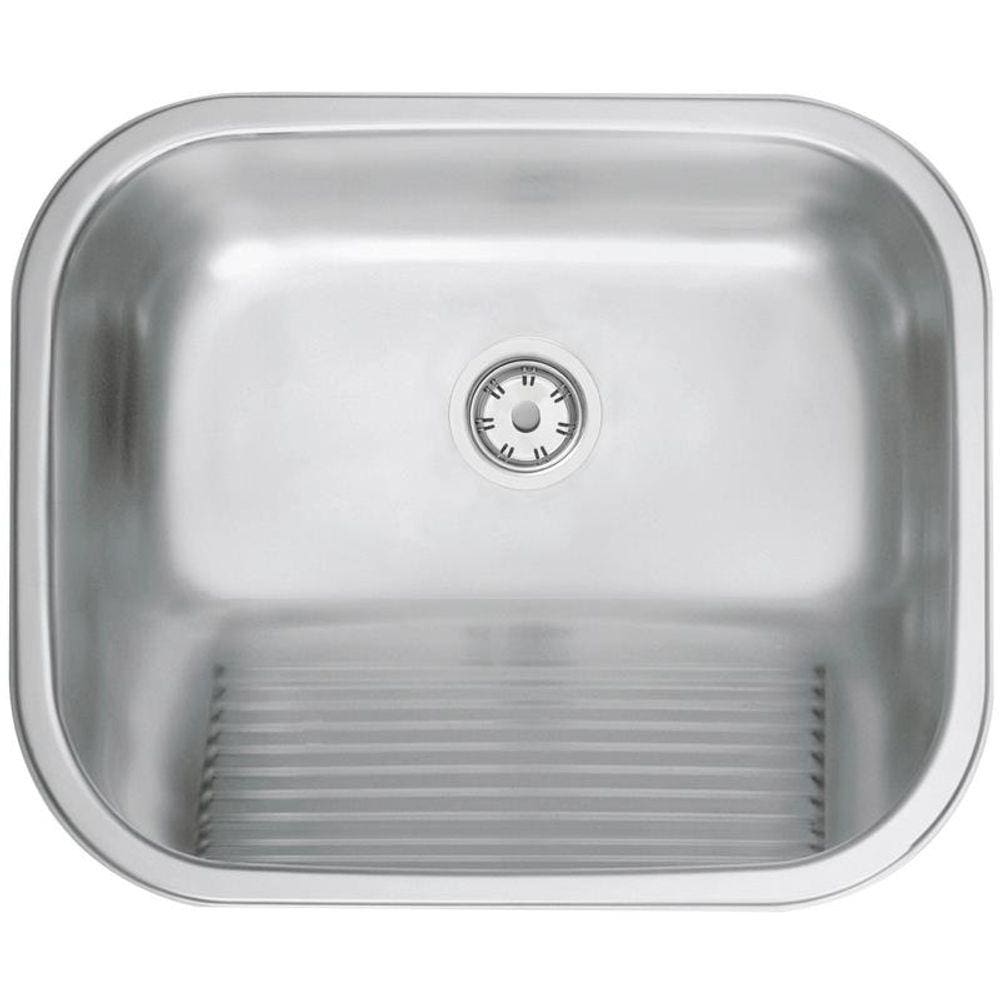 Tanque De Encaixe Em Aco Inox Acetinado 50X40Cm Com Valvula