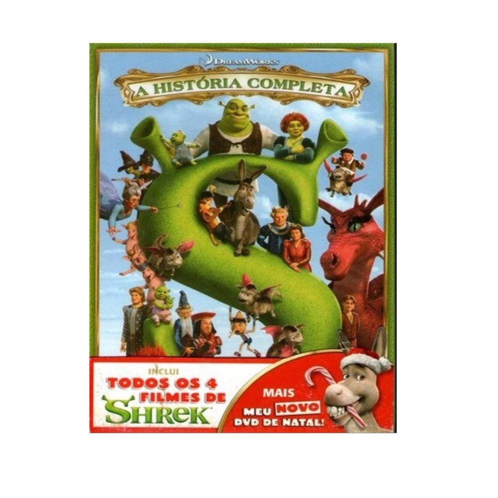 Box Dvd Shrek A História Completa - Coleção Filmes 5 Discos