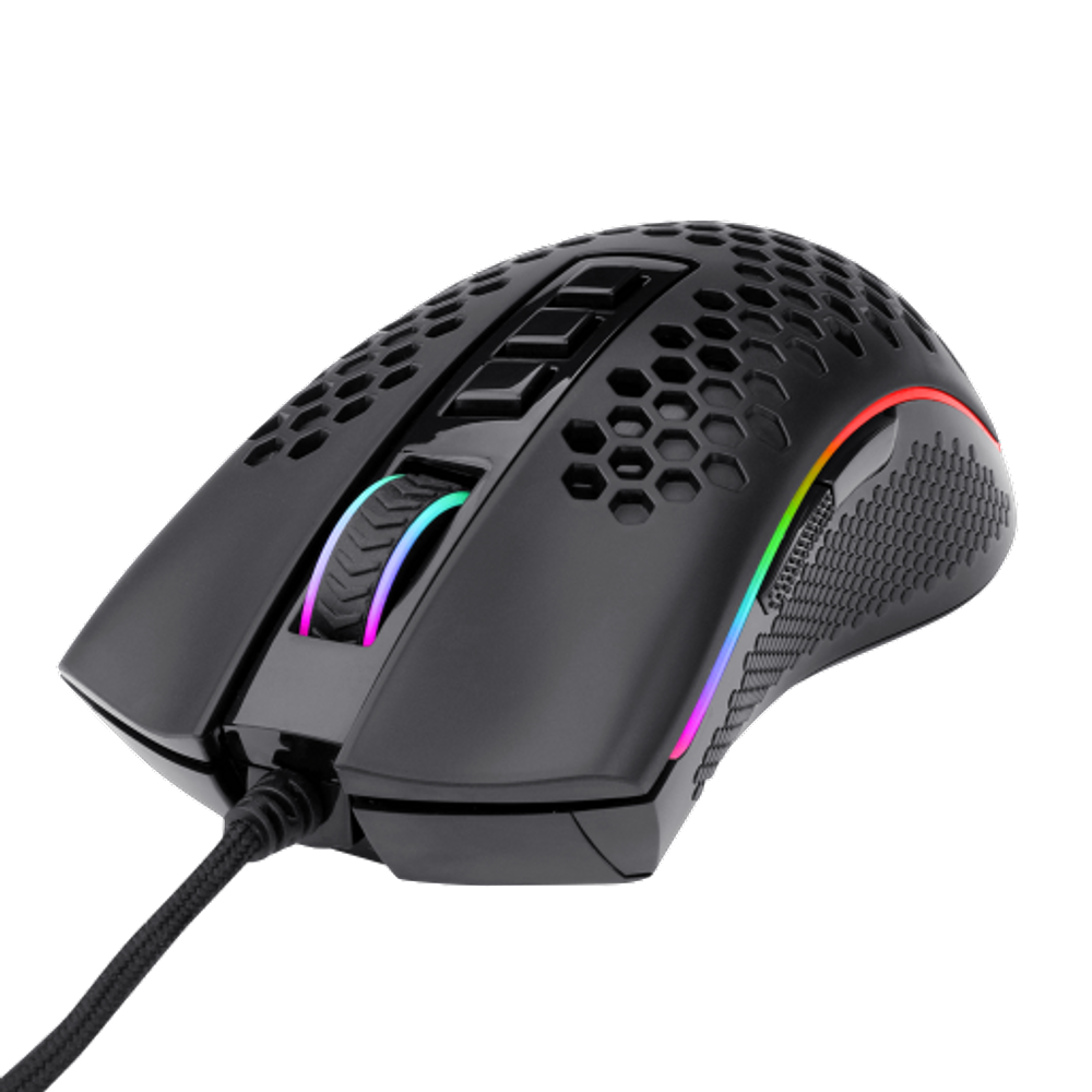 Mouse Gamer Redragon Storm Elite Preto 16000 DPI Honeycomb