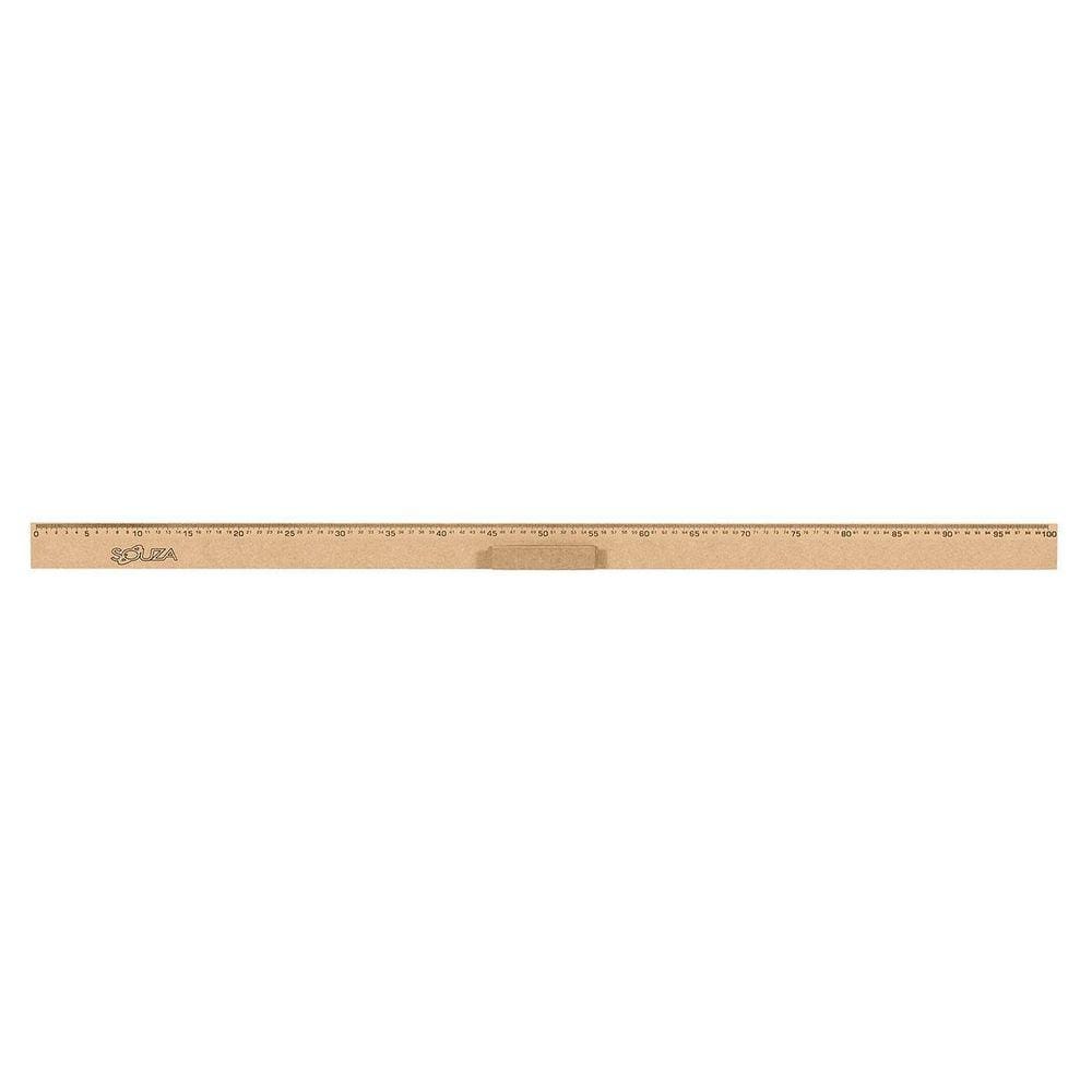 Régua De Madeira Mdf 100Cm Com Pegador - Souza - 1517