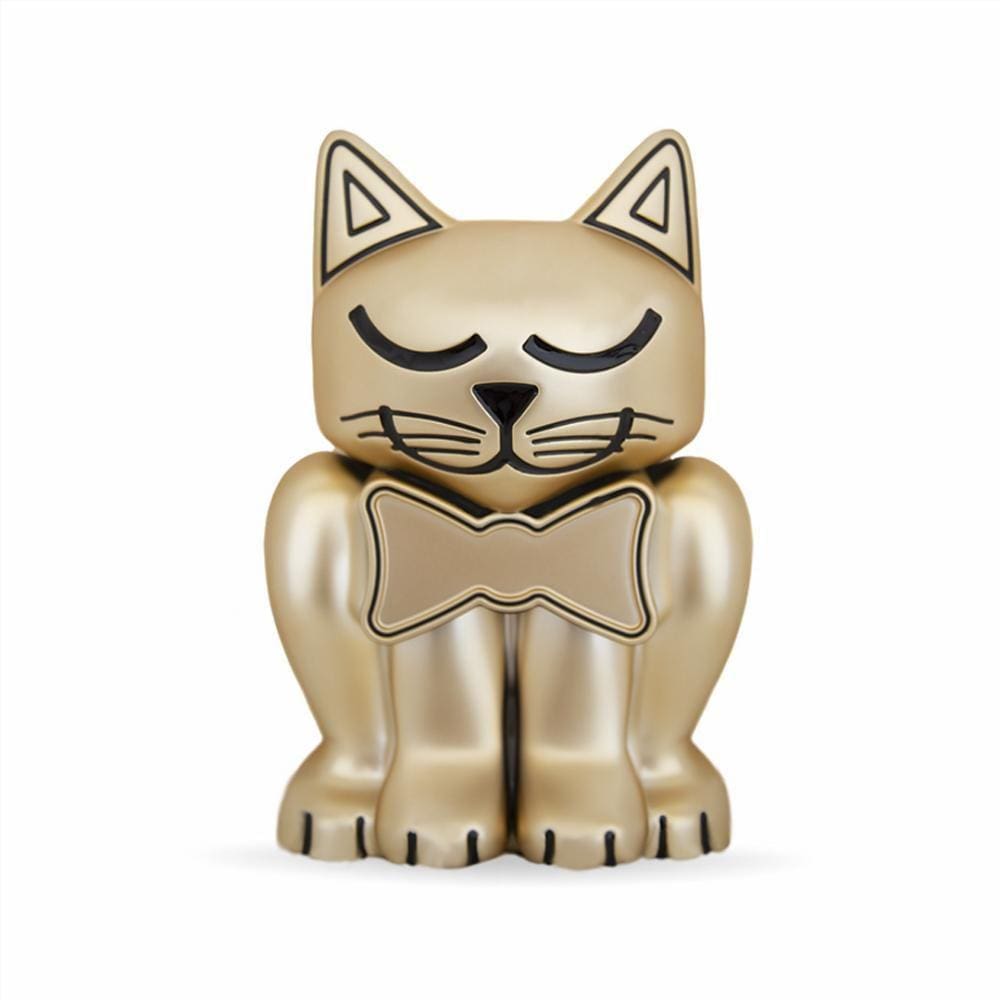 Relicário Porta Lembranças Dourado Gatinho Pet Memory