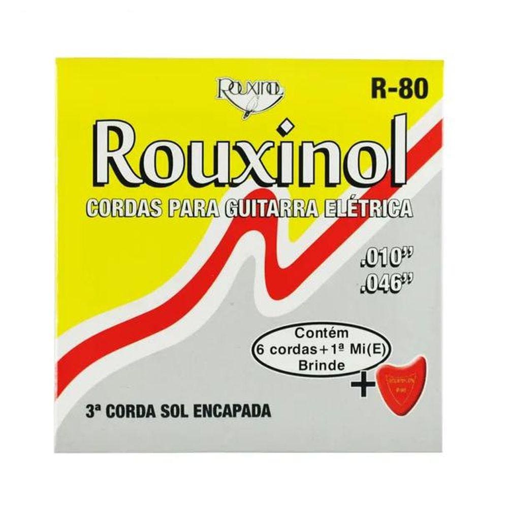 Cordas de guitarra elétrica com bolinha R80 6 cordas Rouxinol