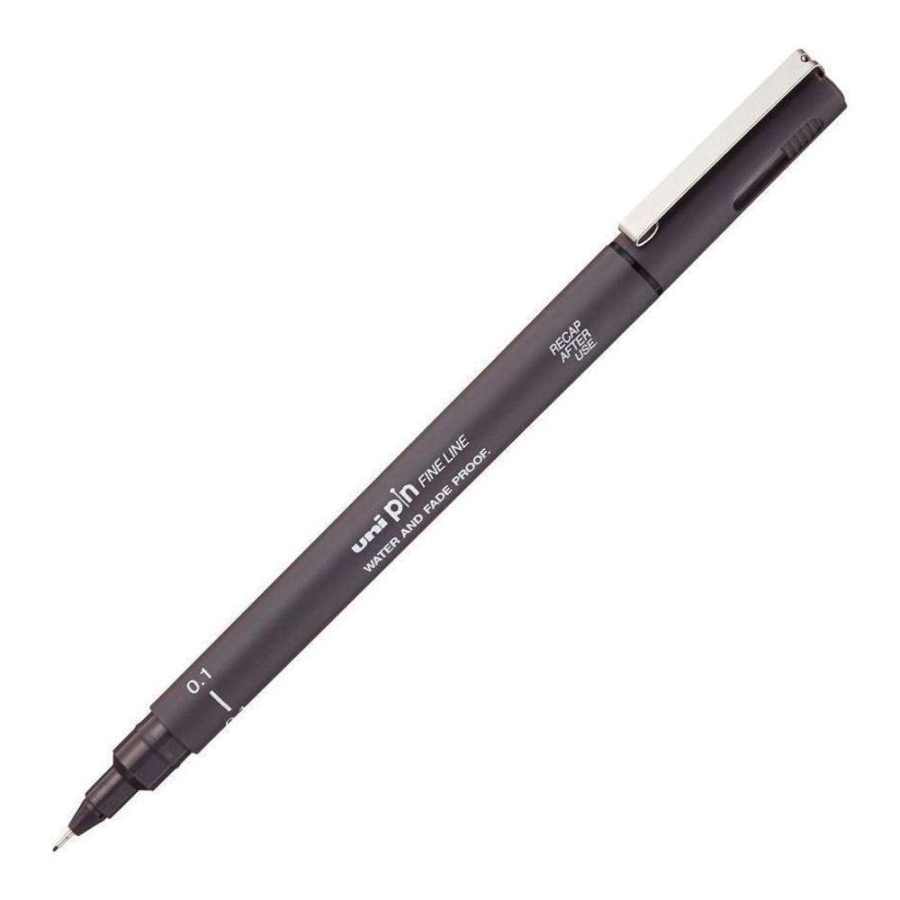 Caneta Uni Pin Fine Line Cinza Escuro 0.1Mm Mitsubishi