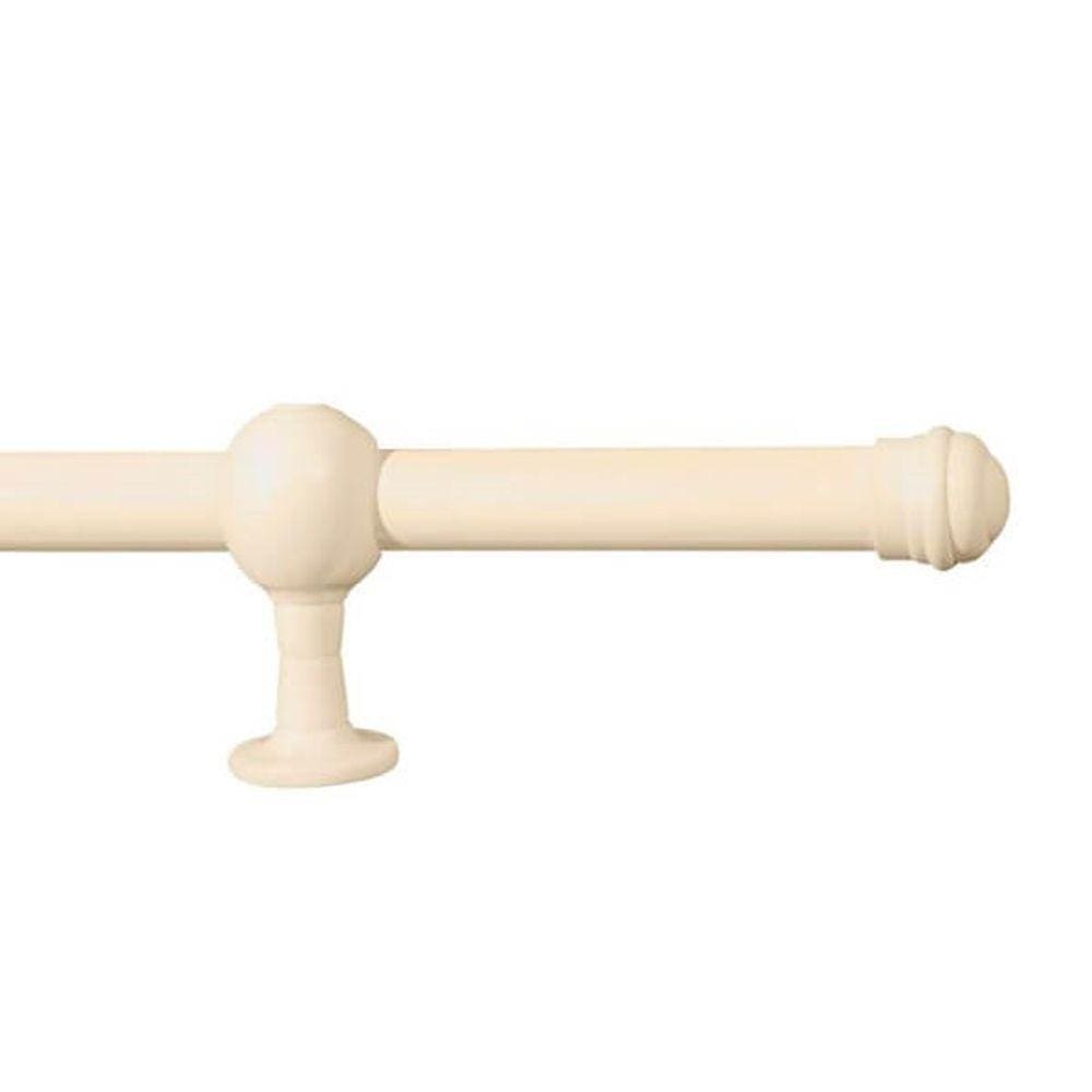 Kit varão de cortina simples 2m 19mm cores BEGE