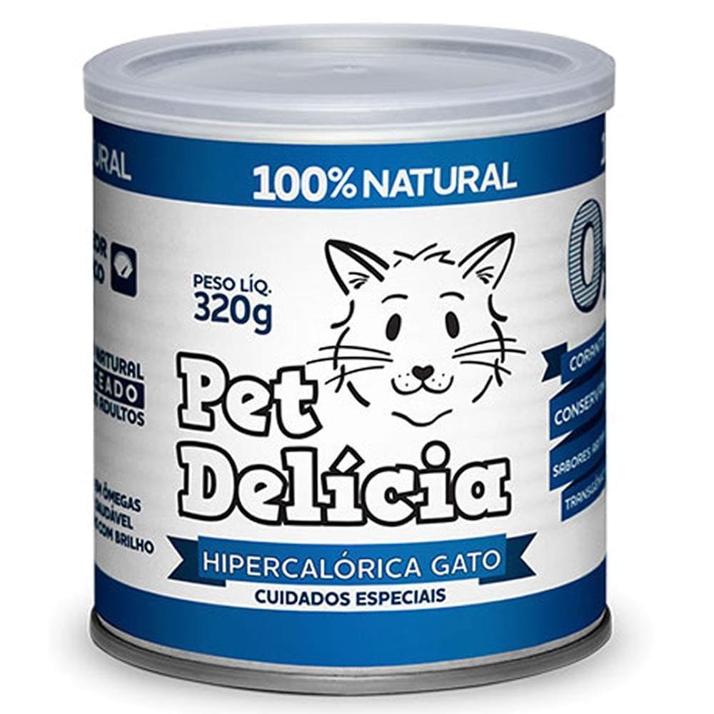 Ração Úmida Para Gatos Pet Delicia Hipercalórica 320G