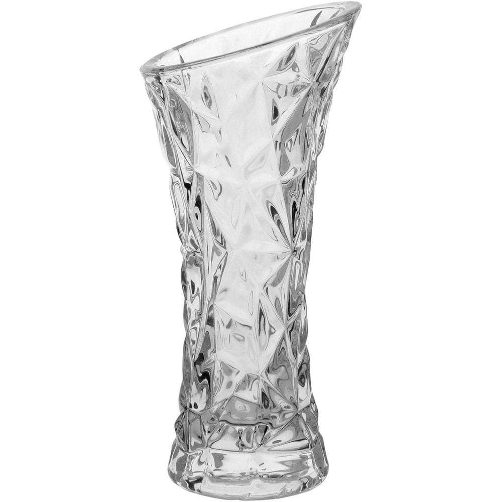 LAILA VASO 19x9x9cm CRISTAL ECO TRANSP