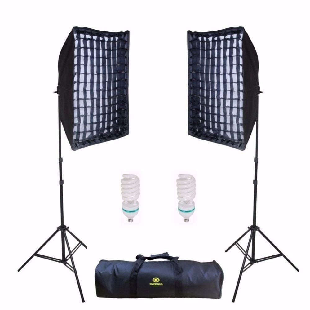 Kit de Iluminação Greika Ágata II Retangular 50x70cm com Luz Contínua 150w 110v