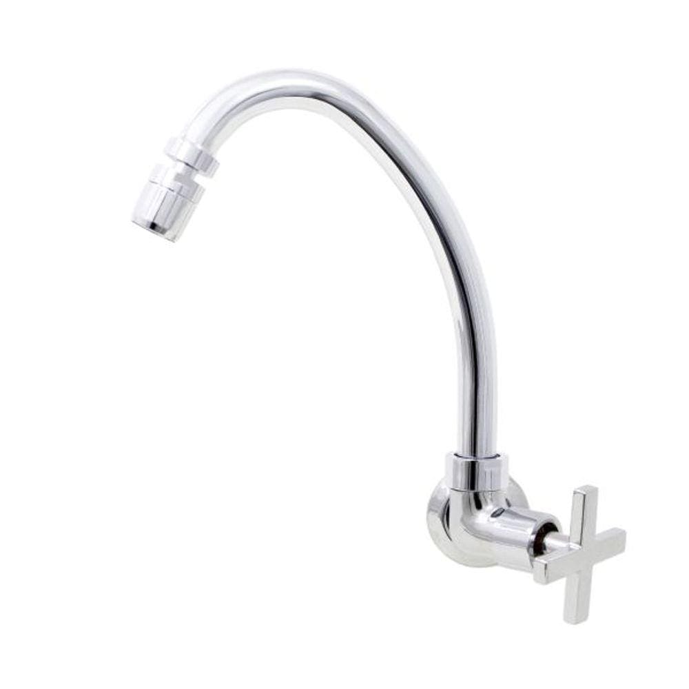 Torneira Cozinha De Parede Cromada C29 Arejador Articulado