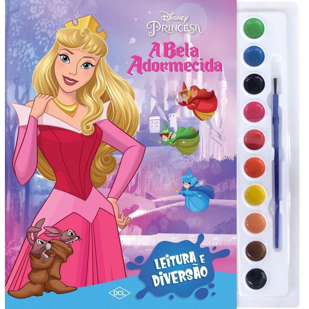 Livro Leitura E Diversão Aquarela Disney - A Bela Adormecida