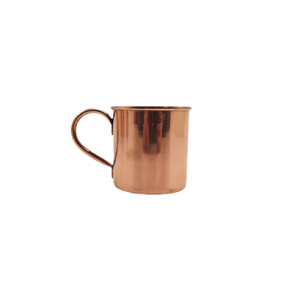 Caneca Lisa com Borda Moscow Mule Drink Cobre e Alça 350ml