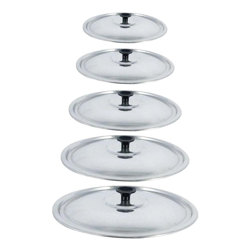 Kit Tampa Avulsa De Alumínio Leve Polido 18,20,22,24 e 26cm