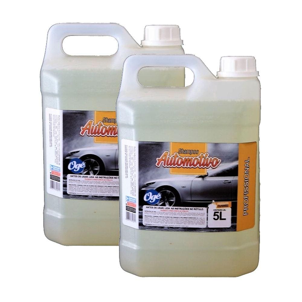 Kit 2 Shampoo Automotivo Líquido OGÊ Limpa Sujeira Brilho 5L