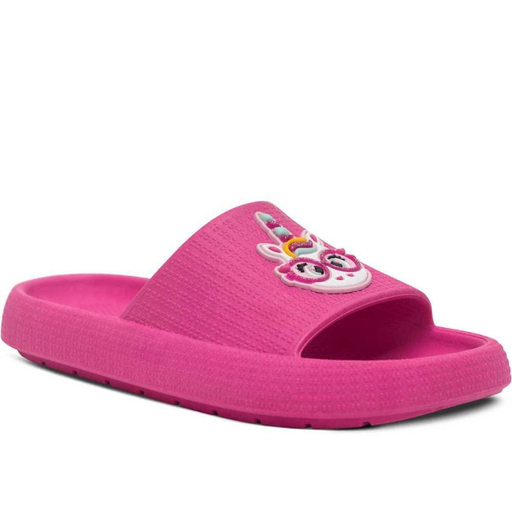 Chinelo Slide Nuvem Infantil Menina Sandália Unicórnio 12.57