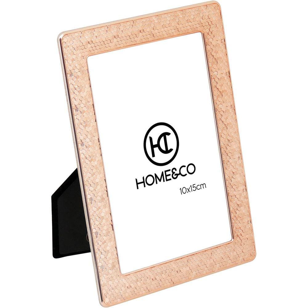 HOME&CO FERRARA PORTA-RETRATOS 10X15 18x13x1cm METAL DOURADO