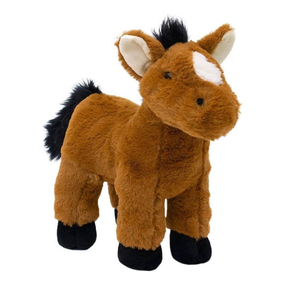 Cavalo Marrom Em Pé 28 - Pelúcia