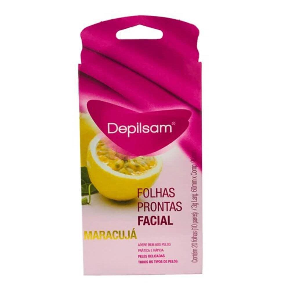 Depilsam Folhas Prontas Facial Maracujá C/20