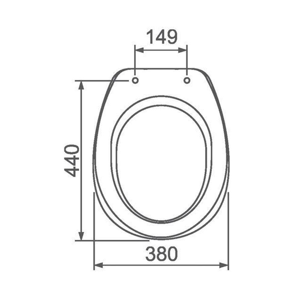 Assento Almof Axis Branco