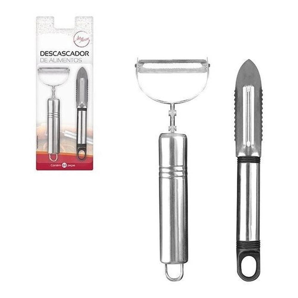 Kit Descascador Com 2 Peças Em Plástico Metal Zein