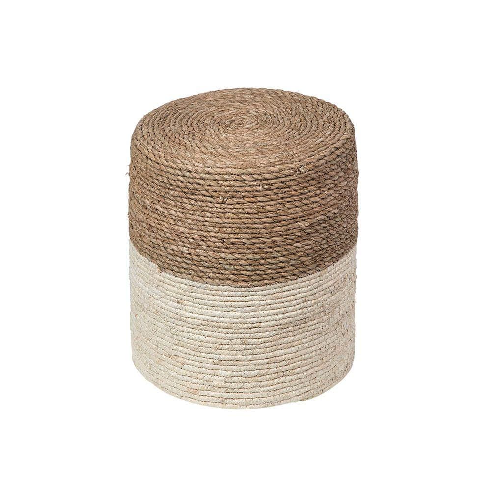 Puff Tambor Rattan - Natural
